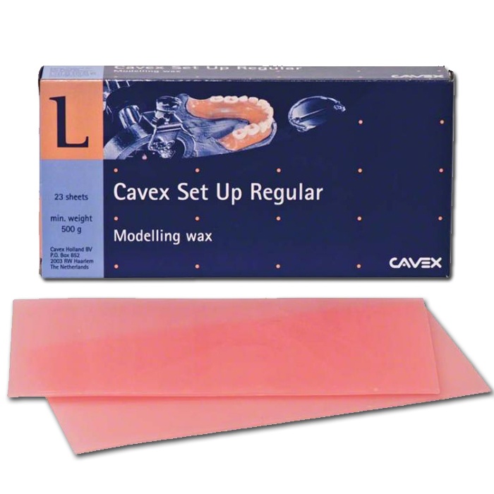 CAVEX Set Up Pink Modelling Wax 500g for Dental Applications