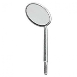 Flat Intraoral Mirror with European Thread No. 5 – Pack of 12