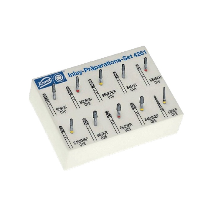 Komet 4261.314 inlays - game for preparation of Inlays (10 burs)