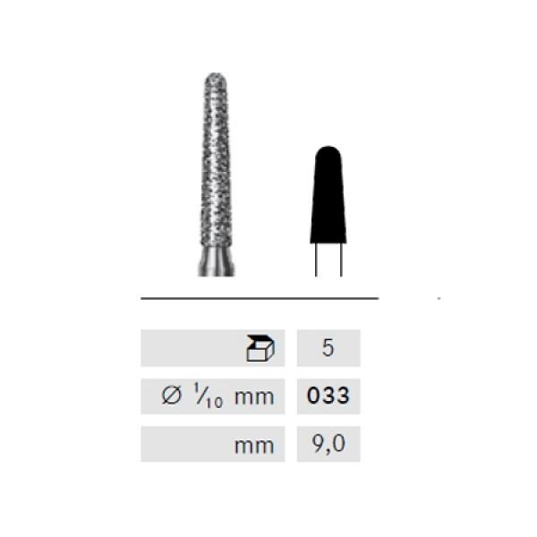 Rounded Conical Bur 856 Diamond for HP