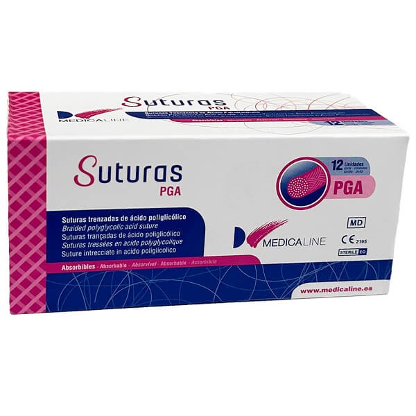 Absorbable and Braided PGA Suture (12 pcs)
