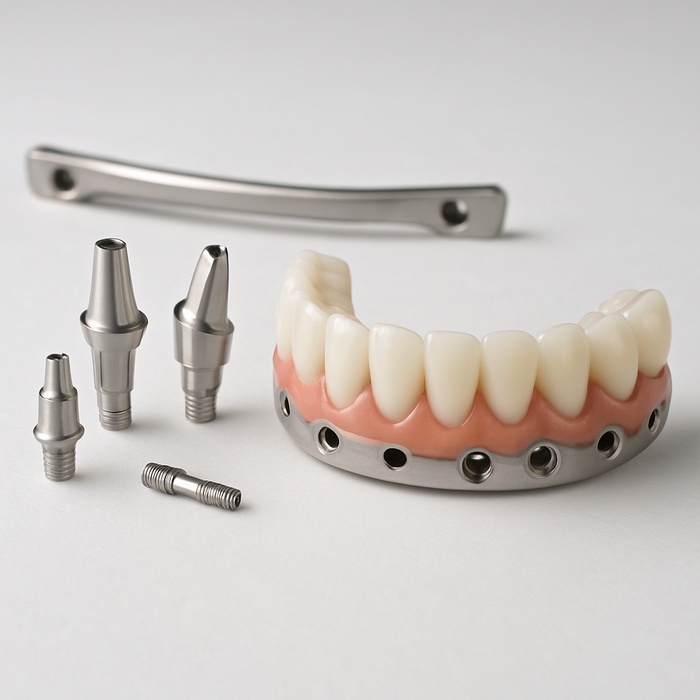 All on 6 (include zirconia crown,gum porcelain)
