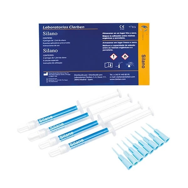 Silane Kit Adhesive Bond Enhancer 4x1.2ml with 8 Application Tips