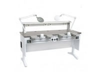 Max Work Twin Double Laboratory Job Base with Stool