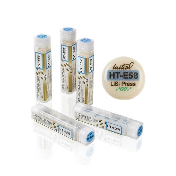 Initial™ LiSi Press Ceramic Block 5 pcs x 3 g for CAD/CAM