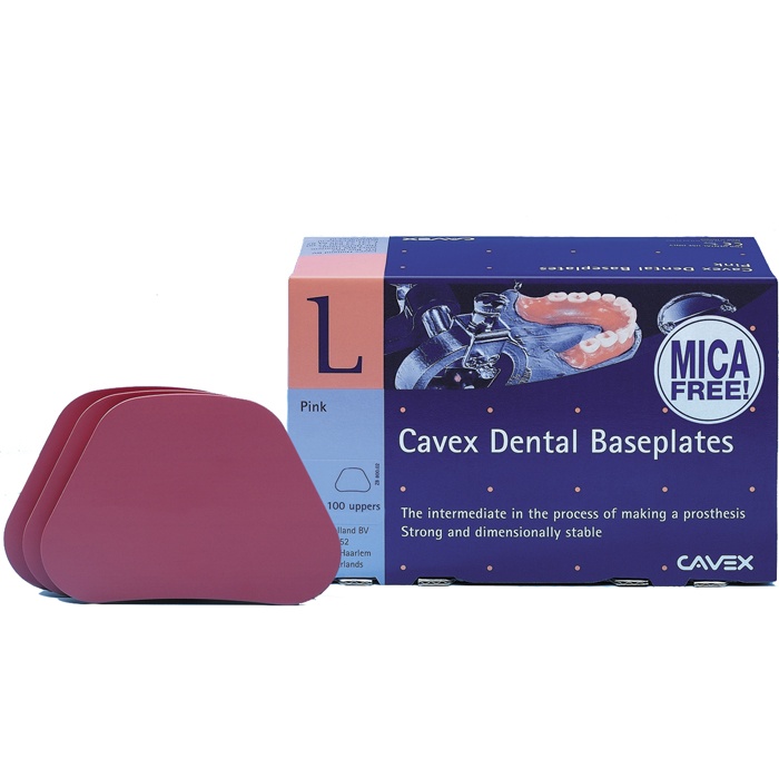 Top Pink Base Plates for Dental Use - Pack of 100