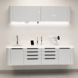 Wall-Mounted and Base Dental Cabinet Set – 200 cm