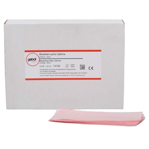 Optima 1.5 mm Base Plate Wax for Denture Fabrication