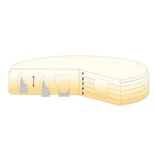 Multi-layer Zirconia Disc Geo-5 CAD/CAM: Five-layer Zirconia Disc (Diameter 98.5 mm)