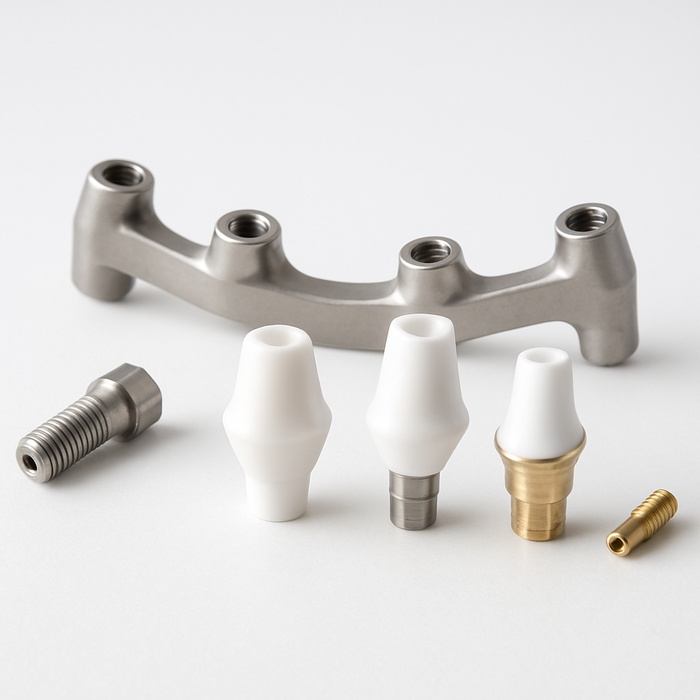 Ti-base&Zirconia Custom Abutment