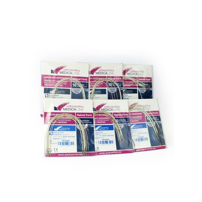 Arco Niti Redondo Ovoide- Arco Ortodoncia (10 pcs.)