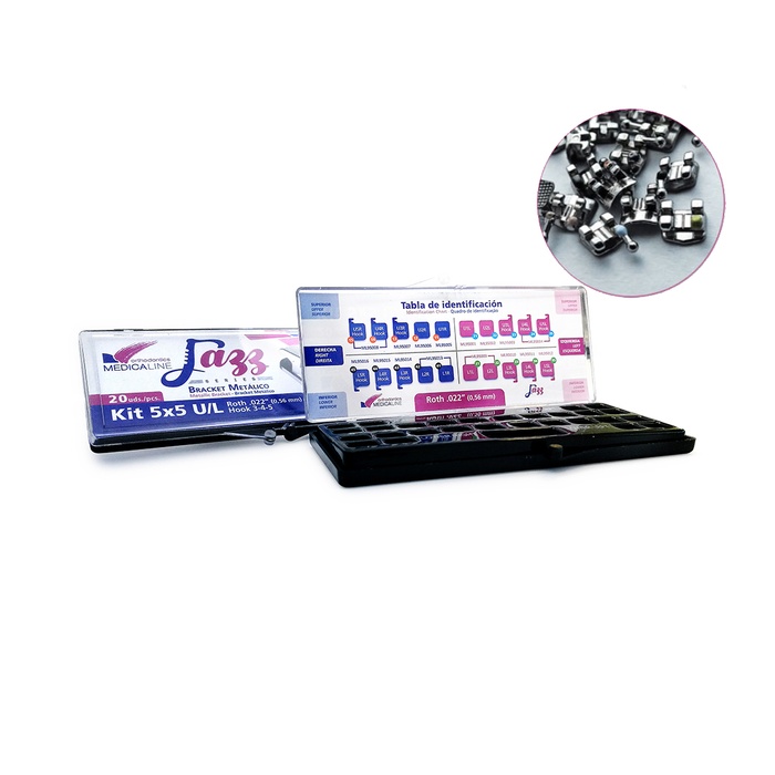 Jazz - MINI ROTH .022" Metal Brackets (10 pcs. replacement)