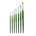 Toray Gold Plastic Brush with Flat Tip