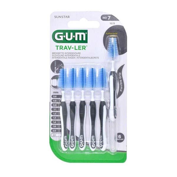 Gum Trav-ler: Interdental Brush ISO 7 (6 pcs. 2.6 mm)