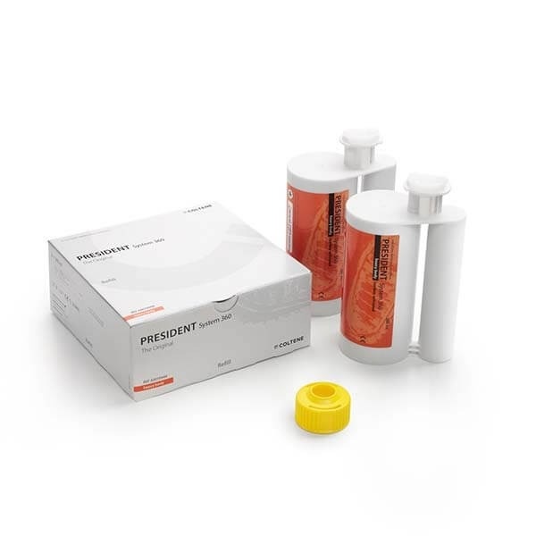 President Heavy Body Dental Impression Silicone 2 x 380 ml Refill