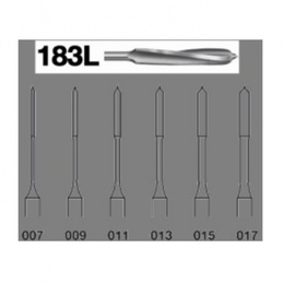 Peeso Bur 183L Endodontiske Fresebor for Vinkelstykke, 6 stk.