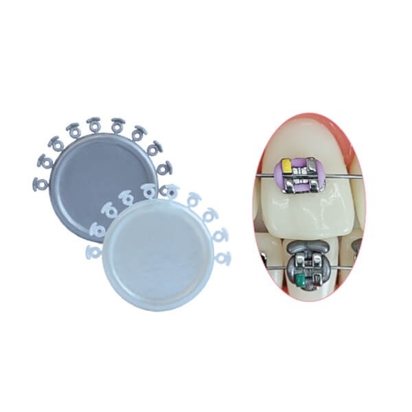 Elastic Orthodontic Ligatures with Protection Pad - 100 Units