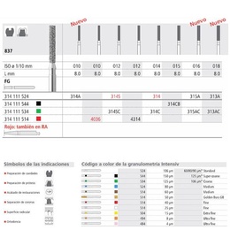 837 FG Zylindrischer langer Flachkopf-Diamantfräser