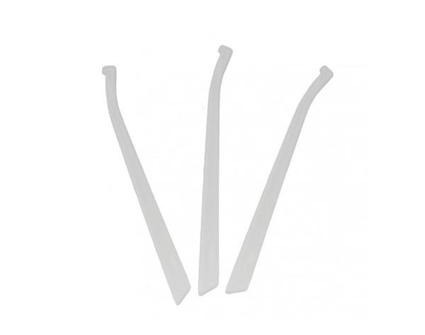 White Handles for Disposable Dental Applicators, 10 Pieces