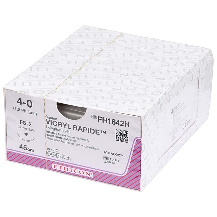 Vicryl Rapide Synthetic Absorbable PGA Sutures for Dental Use