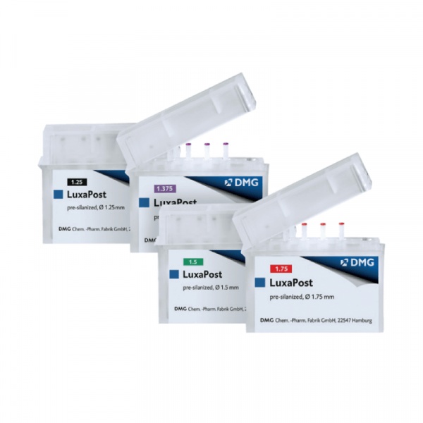 LuxaPost Fiber Glass Dental Posts, Pack of 5