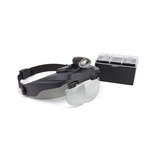 BINOCULAR LOUPES WITH VISOR - LED AND 4 LENSES