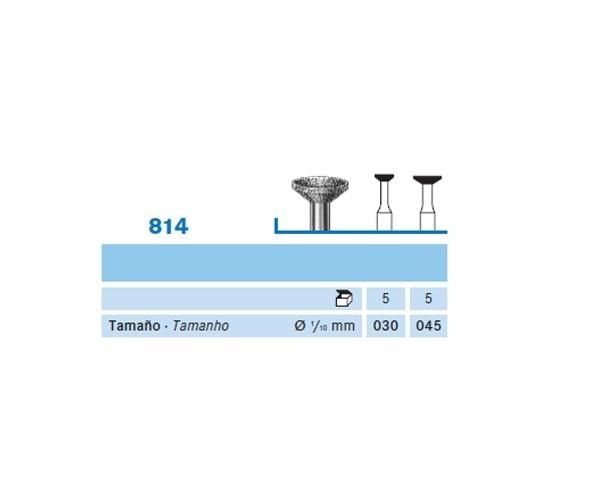 814.104 burs. Diamond Inverted Cone PM (5 pcs)