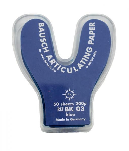 Horseshoe Articulating Paper with 200 μm Progressive Colouration, 50 Sheets
