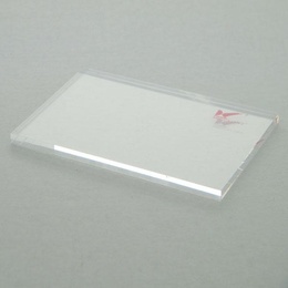 Methacrylat-Mischplatte für Dentalzement 8x12 cm, transparent