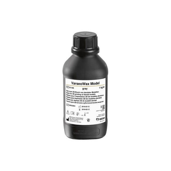 VarseoWax Model Gray Dental 3D Printing Resin 1 kg