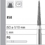 FG: 858 pointed cone FG diamond burs (6pcs)