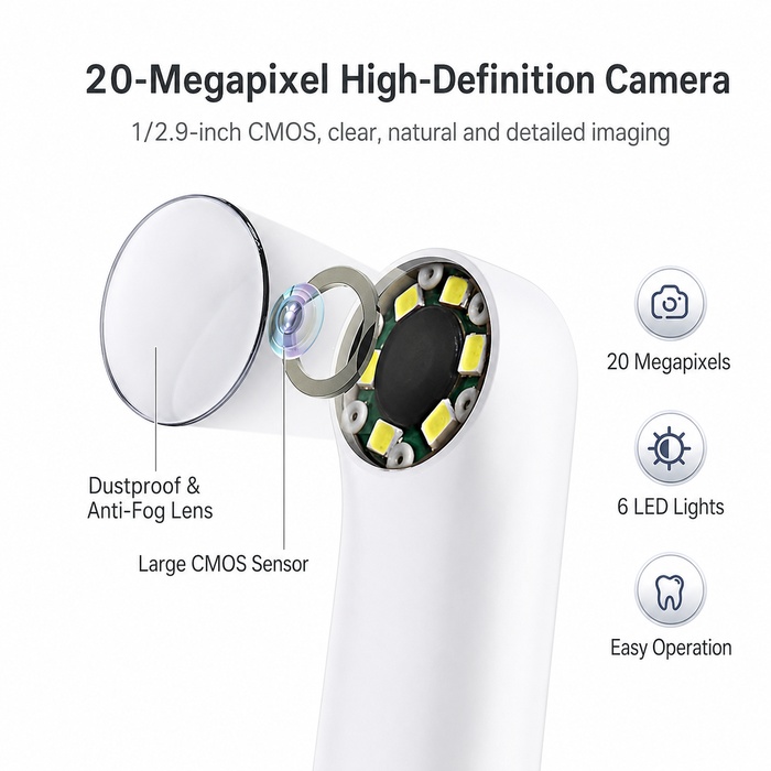 High-resolution intraoral imaging display