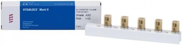 Vitablocs Mark II: Ceramic Blocks for CEREC/inLab (5 units)