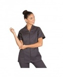 Women's Zippered Dental Scrubs in Various Colors