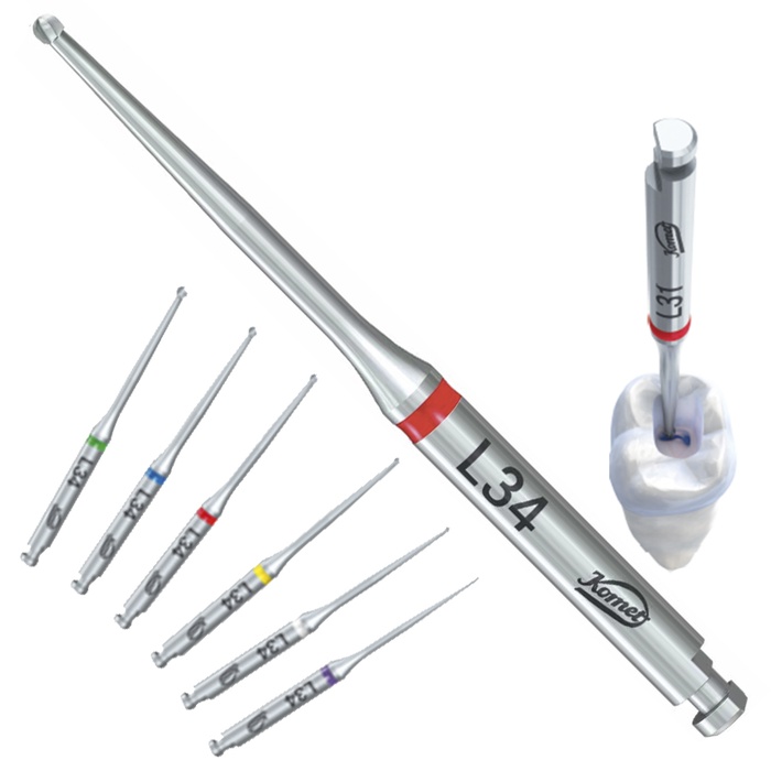 EndoTracer H1SML34: Tungsten Endodontic Bur for CA (5 pcs)