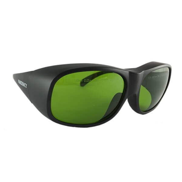 Protective eyewear for lasers.