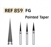 859 FG Tapered Cone-Pointed Diamond Bur - 5 Units