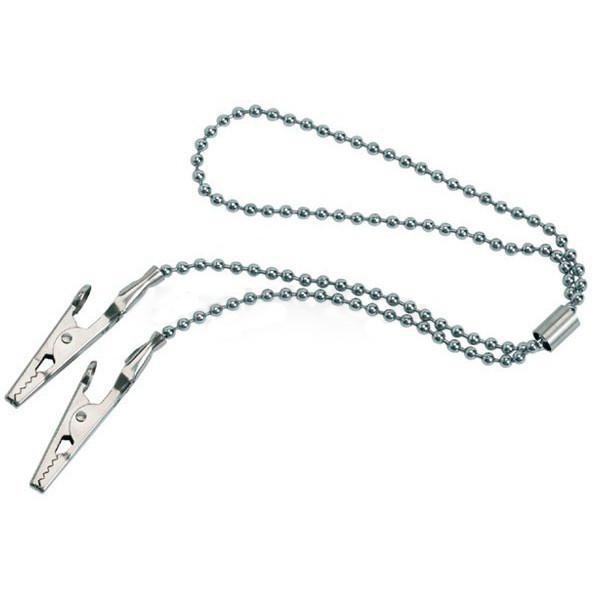 Adjustable Silver Chrome Clasp Chain for Dental Bib Holders