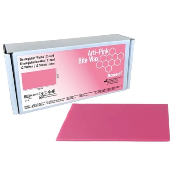 Arti-Pink Moyco Type Bite Wax for Precise Dental Impressions