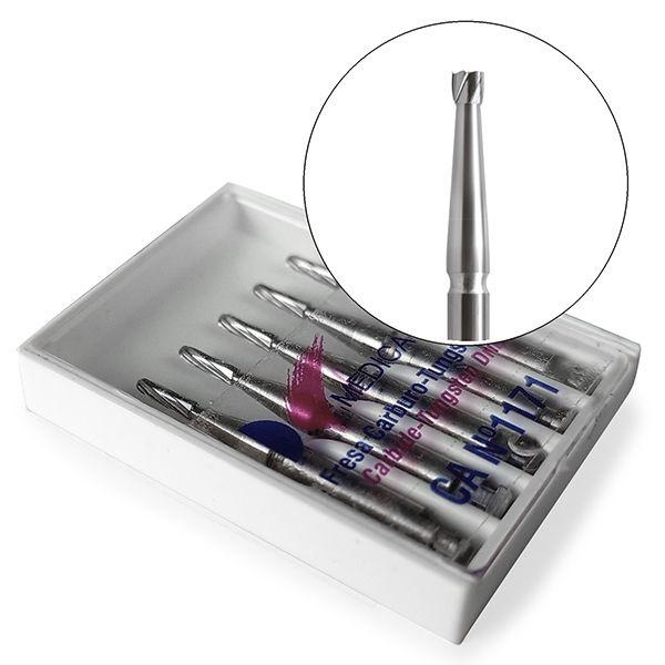 Tungsten Carbide Burs 010.314 Flat Cylindrical FG (5 pcs.)