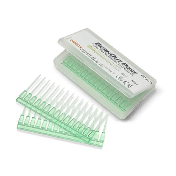 BurnOut Castable Plastic Dental Posts – 60 Pieces