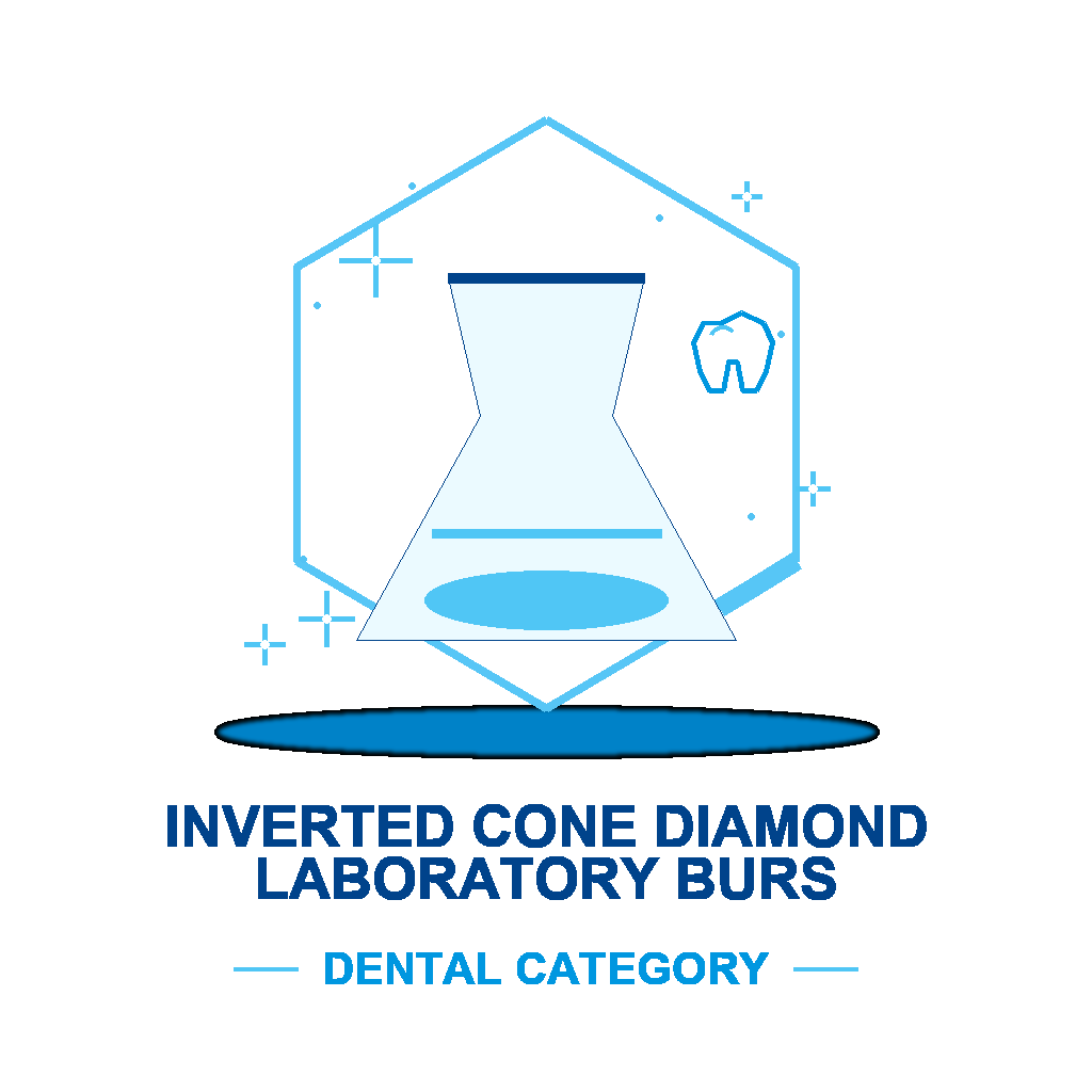 Brocas de Diamante Cone Invertido para Laboratório