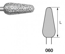 894.104. Diamond Round Conical PM Burs
