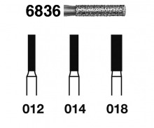 836 Bur cylindrical diamond FG (5ud)