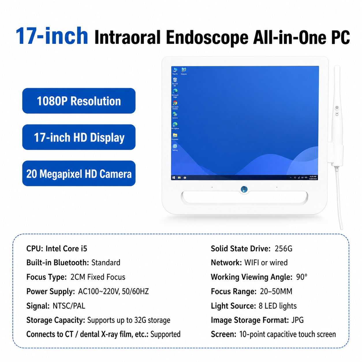 Intraoral Scanner with 17-inch Display