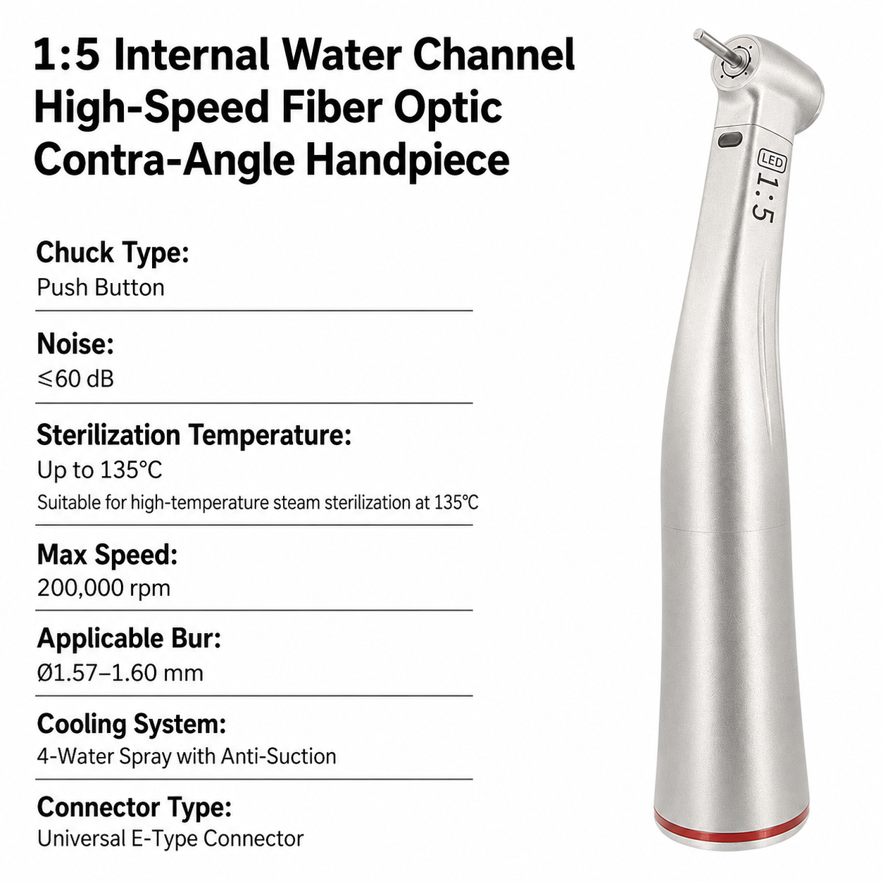 Increasing Implant Dental Handpiece with LED