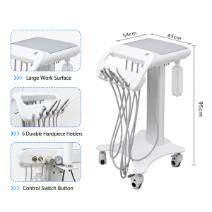 Dental Workbench Mobile Cart 65x54 cm
