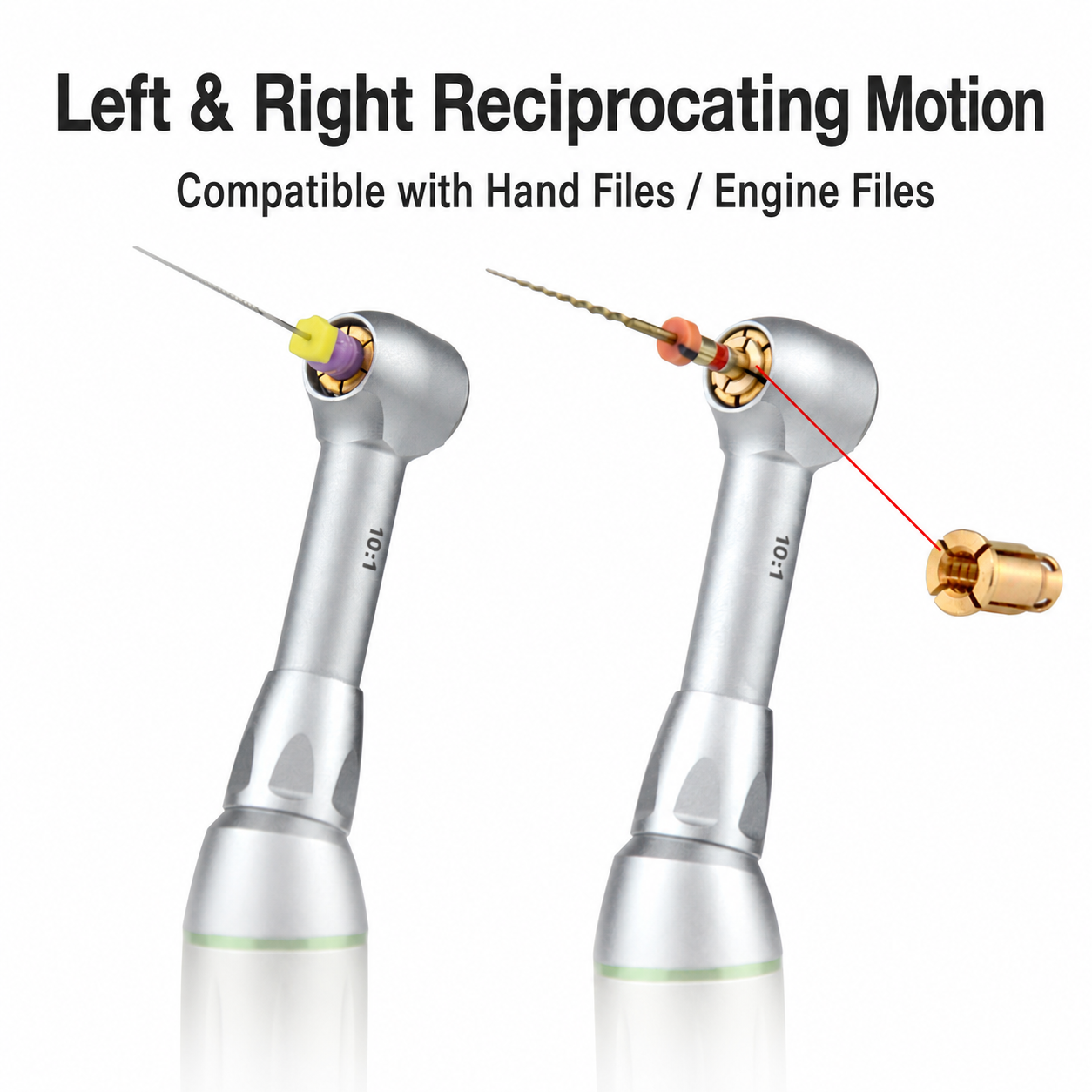 Reduction implant dental handpiece 10:1
