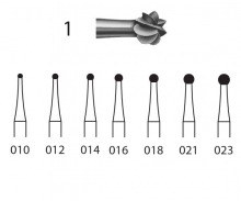 Round Steel Bur 1 for CA