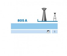 805A.104 burs Diamond Inverted Cone PM (5 pcs)